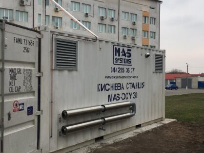 Киснева станція в контейнерному виконанні продуктивністю 30 м3/год
