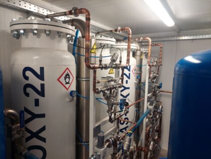 Запущено в роботу кисневу станцію MAS-OXY-2X22-74-R-1-1-1-1 у контейнерному виконанні